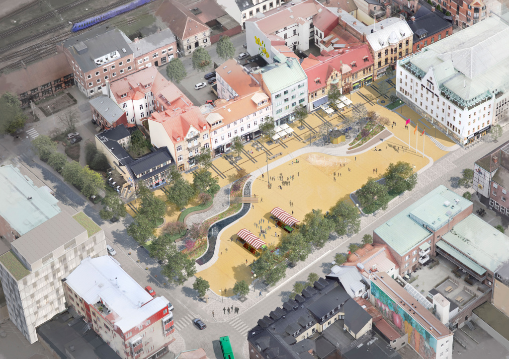eslöv stora torg skiss